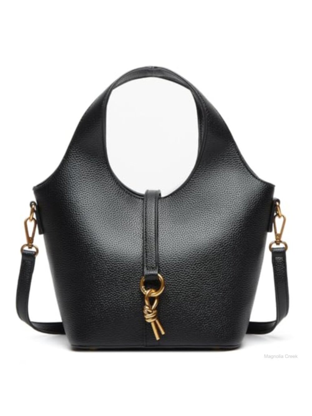 Vegan Leather Bucket Bag Hobo Crossbody Tote Small Purse